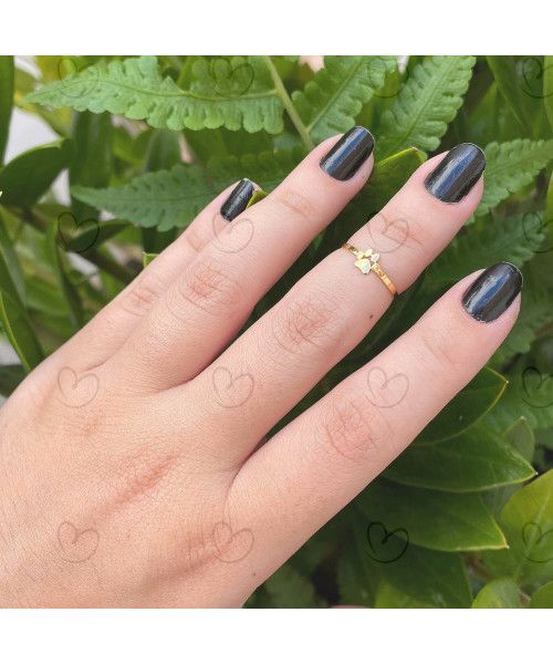 Anel Patinha Falange Ouro 18k
