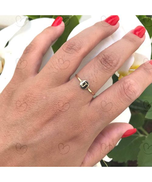 Anel Chapinha J Ouro 18k