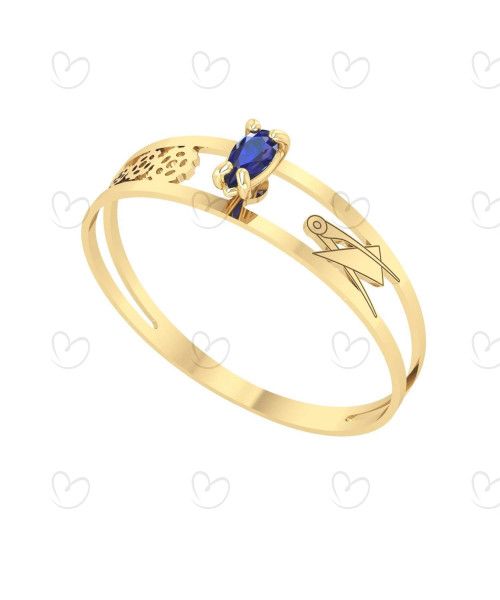 Anel Formatura Aro Duplo Gota Pequena Engenharia Mecânica Ouro 18k