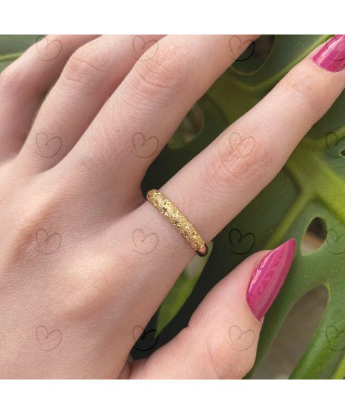 Anel Aparador Diamantado com Estrela Ouro 18k