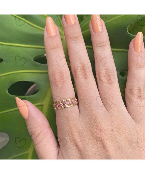 Anel Formatura Odontologia Trabalhado Feminino Ouro 18k