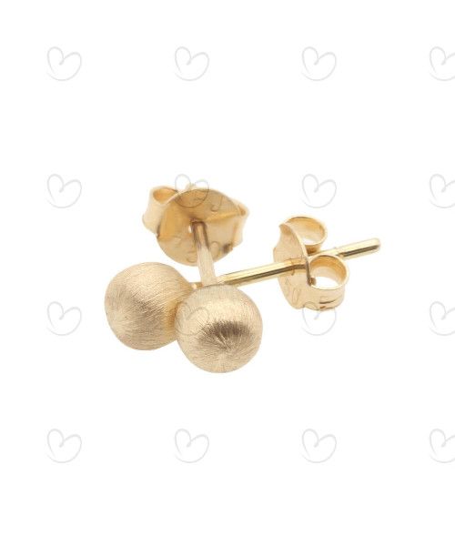 Brinco Bola 5mm Fosca Ouro 18k
