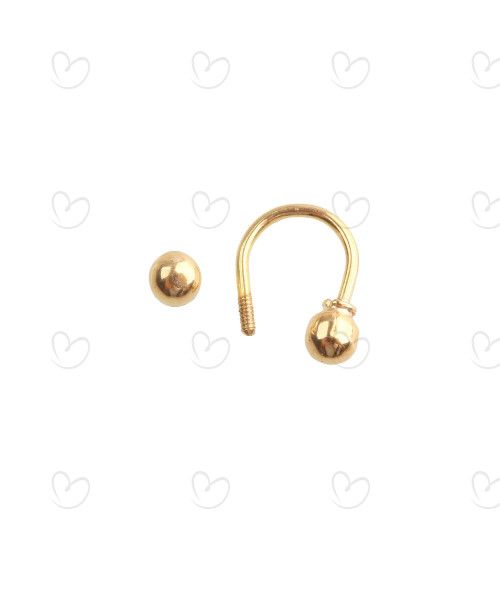 Piercing de Nariz Argola Septo Ouro 18k