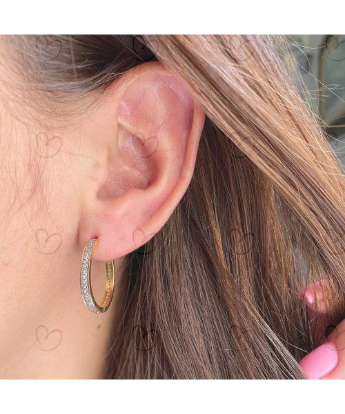 Brinco Argola Grande Ouro 18k