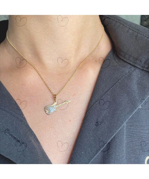 Pingente Guitarra Ouro 18k