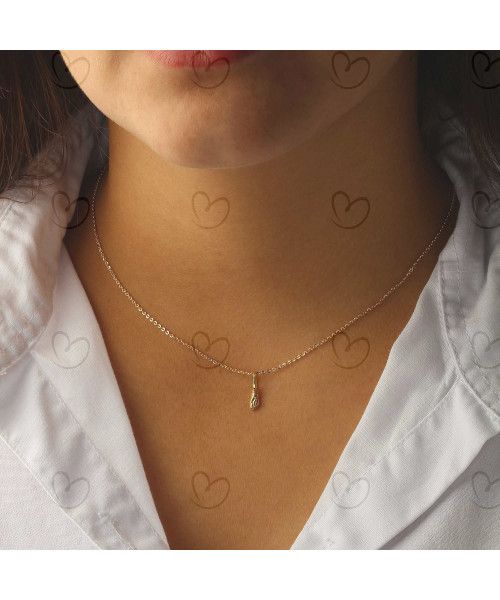Pingente Figa da Sorte Pequena Ouro 18k