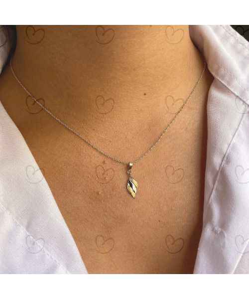 Pingente Tricolor Ouro 18k