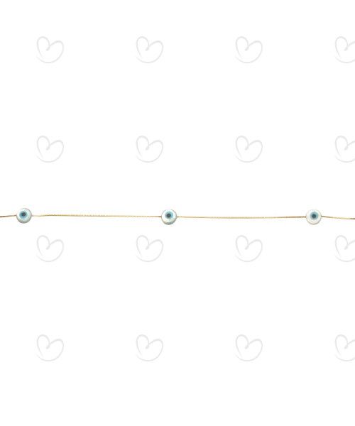 Choker Olho Grego Ouro 18k
