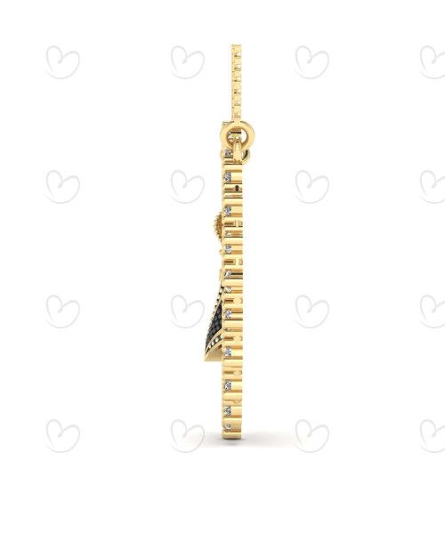Gargantilha Nossa Senhora Aparecida com Veneziana Ouro 18k