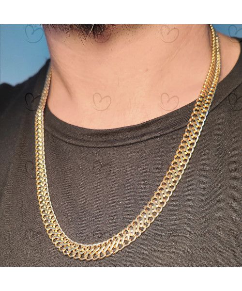 Corrente Lacraia Média Ouro 18k