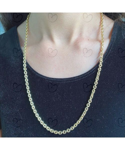 Corrente Cartier Cadeado Grossa Ouro 18k