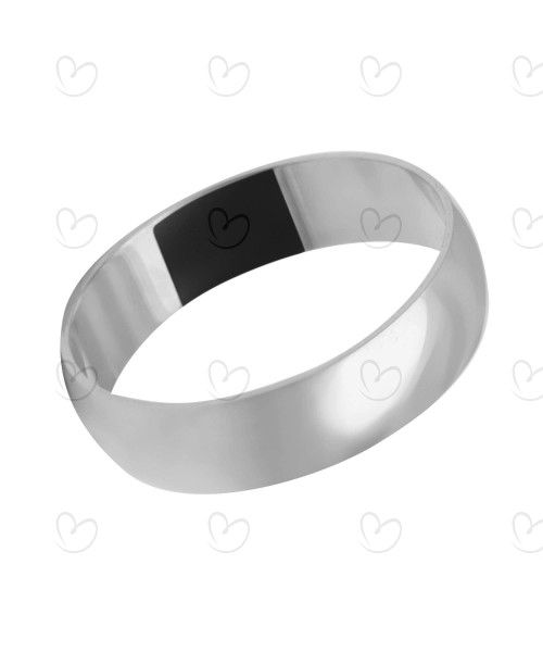 Aliança Lisa 4.9mm Ouro Branco 18k