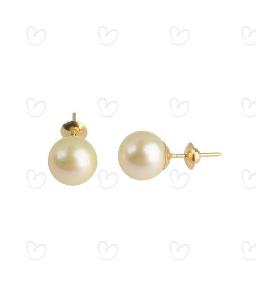 Brinco Pérola 8mm Ouro 18k