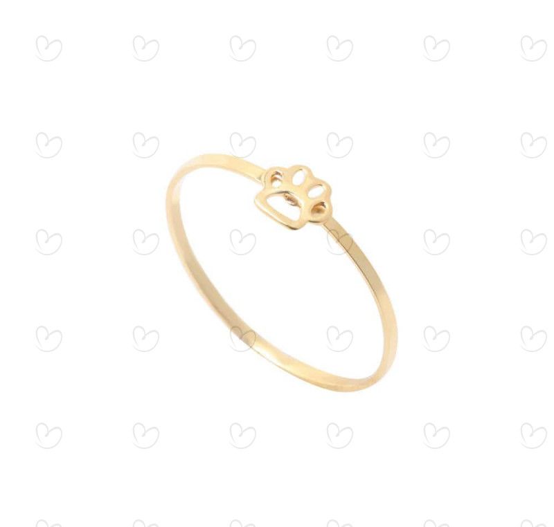 Anel Patinha Vazada Falange Ouro 18k