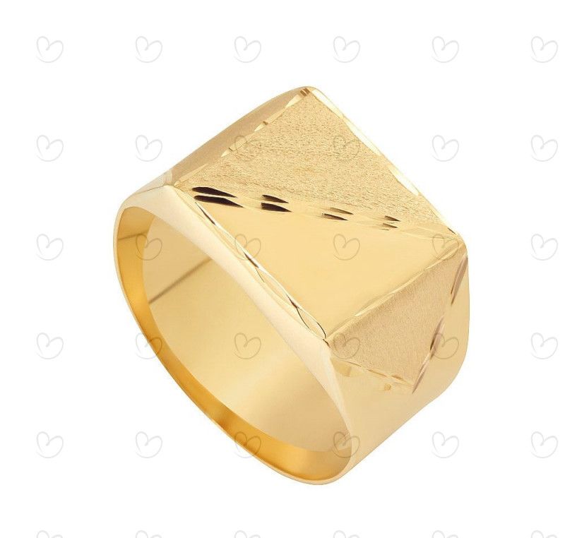 Anel Masculino Diamantado Ouro 18k