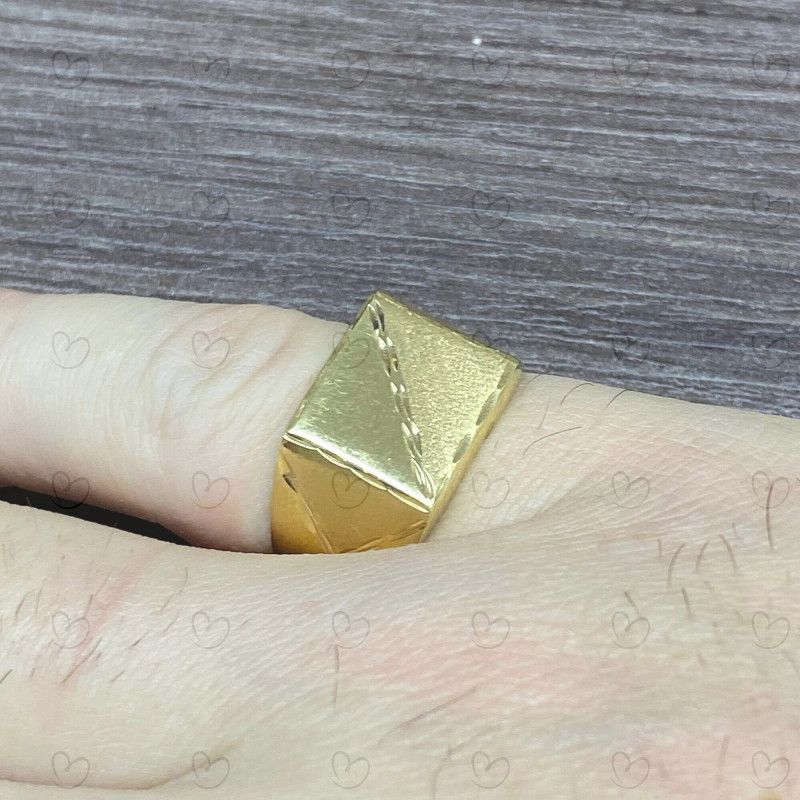 Anel Masculino Diamantado Ouro 18k