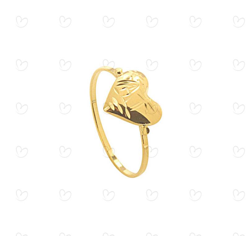 Anel Coração Escrava Ouro 18k