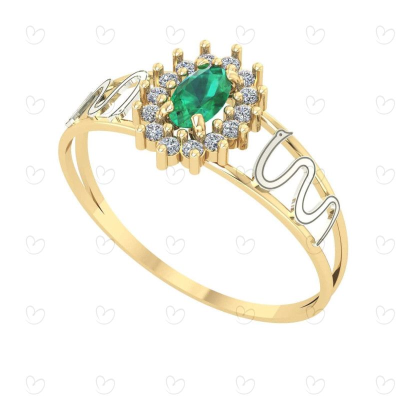 Anel Formatura Oval Grande Medicina Ouro 18k