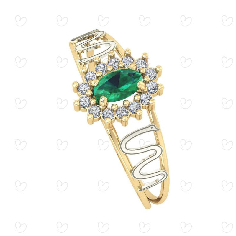 Anel Formatura Oval Grande Medicina Ouro 18k