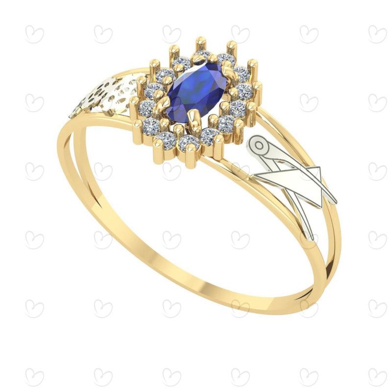 Anel Formatura Oval Grande Engenharia Mecânica Ouro 18k
