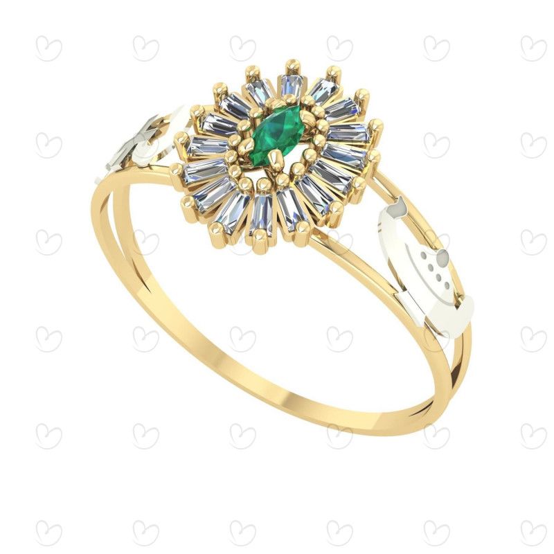 Anel Formatura Pizza Navete Enfermagem Ouro 18k