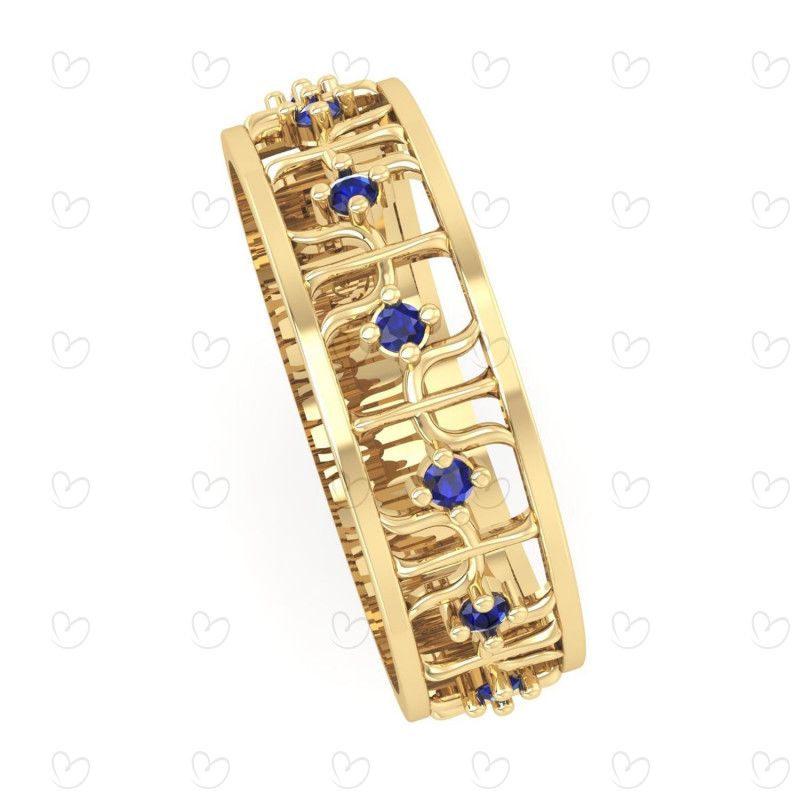 Anel Formatura Psicologia Trabalhado Feminino Ouro 18k