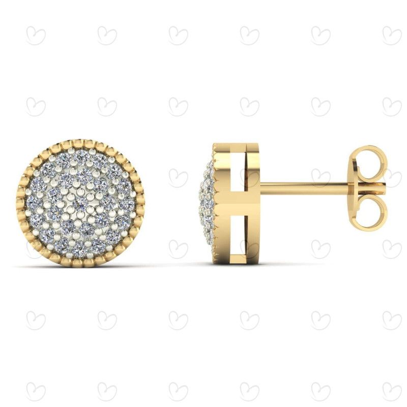 Brinco Chuveiro Redondo Ouro 18k