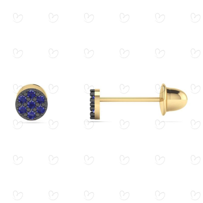 Brinco Baby Redondo Ouro 18k