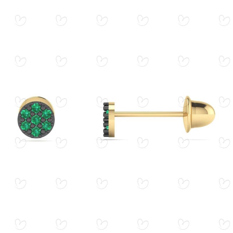 Brinco Baby Redondo Ouro 18k