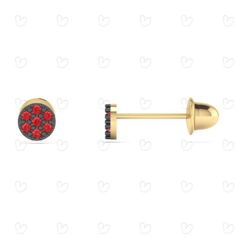 Brinco Baby Redondo Ouro 18k