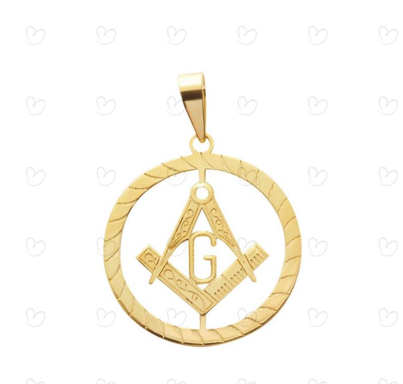 Pingente Maçonaria Pequeno Ouro 18k