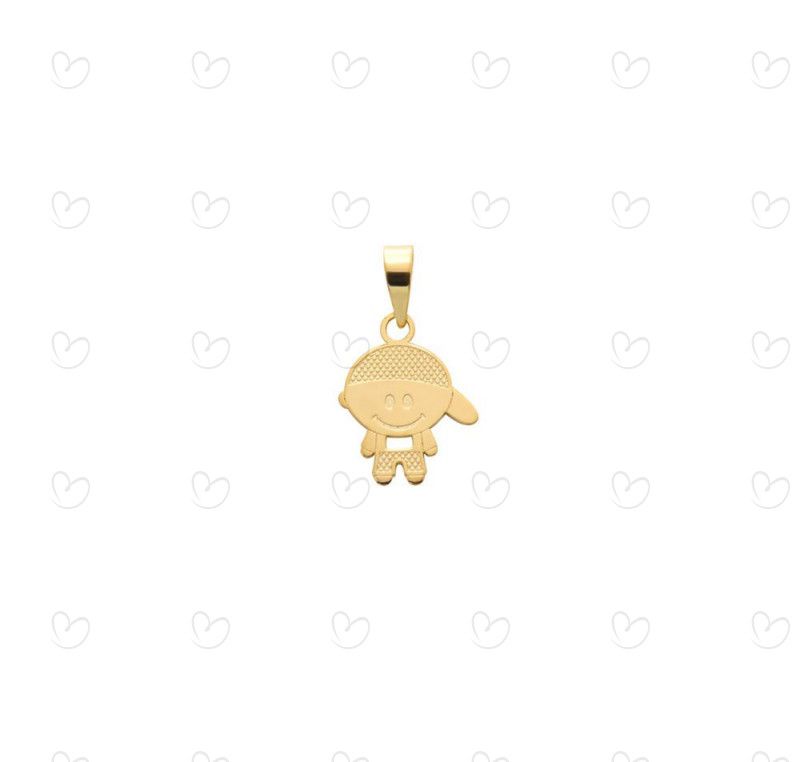 Pingente Menino Pequeno Ouro 18k
