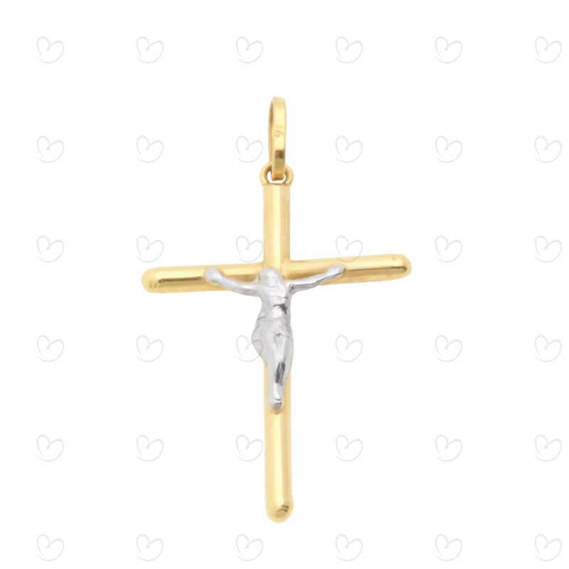Pingente Crucifixo 28mm x 19.6mm Ouro 18k