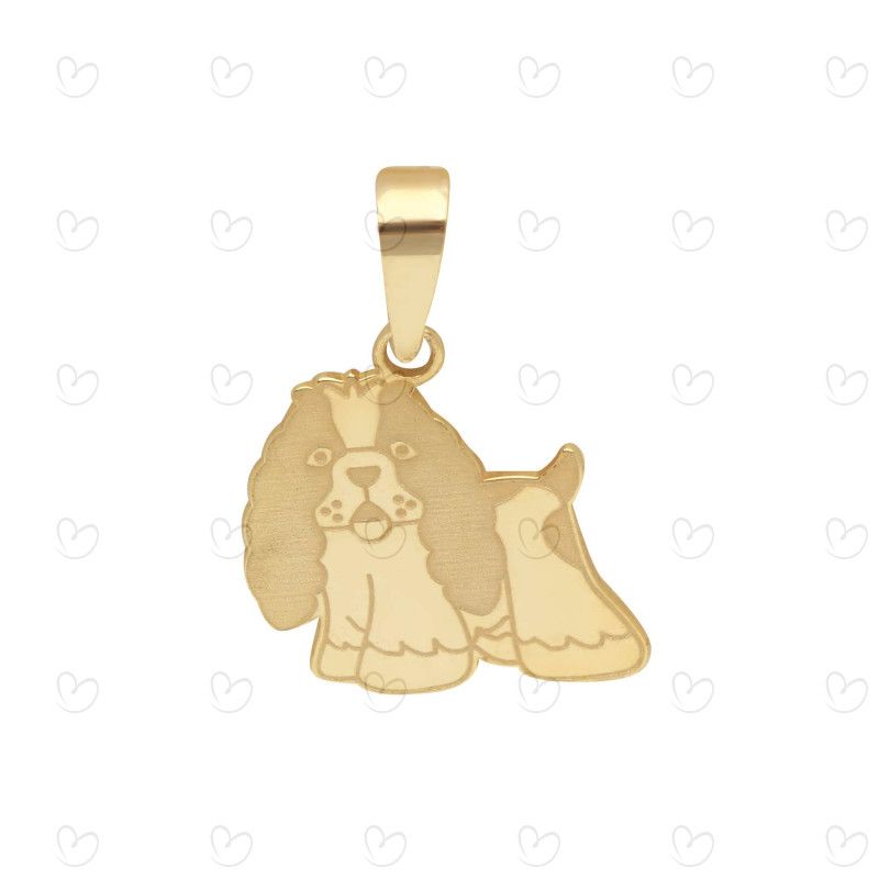 Pingente Pet Cocker Ouro 18k