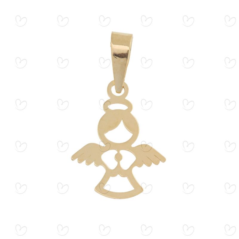 Pingente Anjo da Guarda Pequeno Ouro 18k