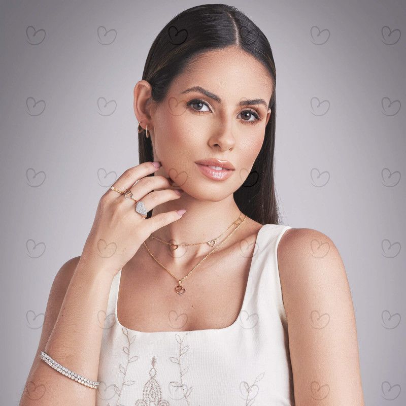 Corrente Malha Bailarina Fininha PP 45cm Ouro 18k