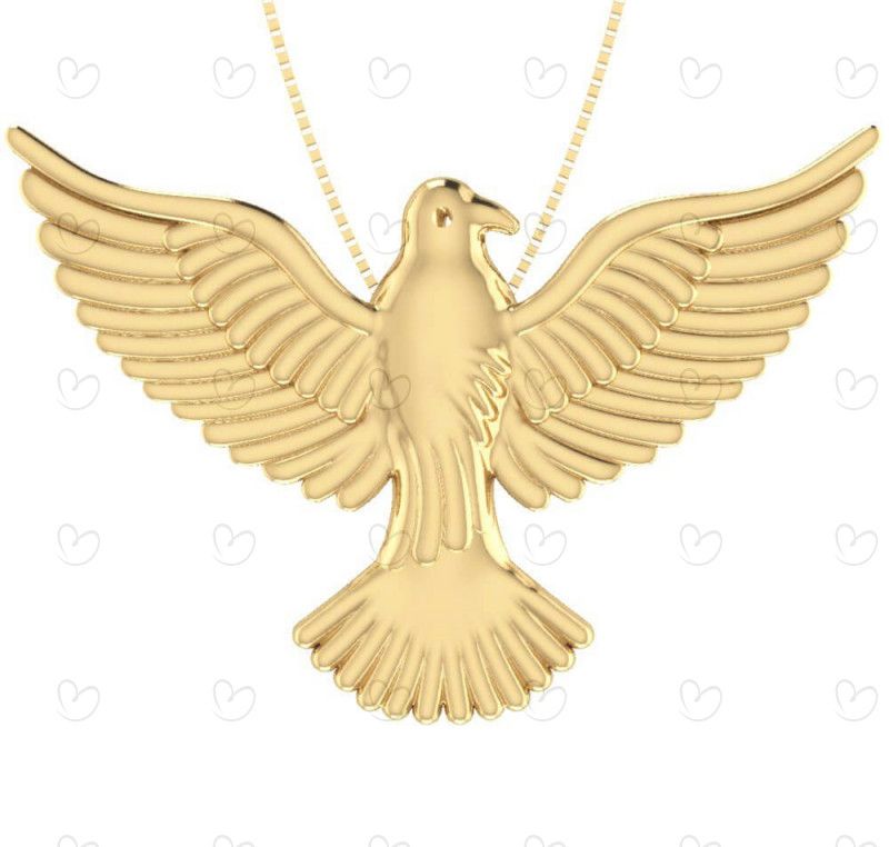 Pingente Espírito Santo 29.9mm x 43mm Ouro 18k