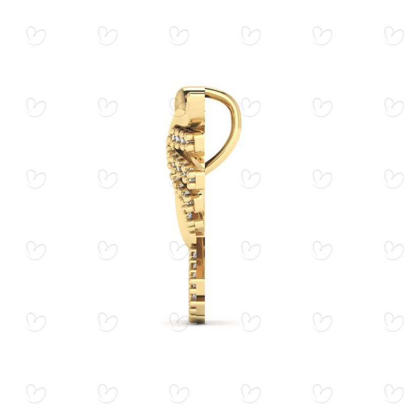 Pingente Espírito Santo Cravejado Ouro 18k
