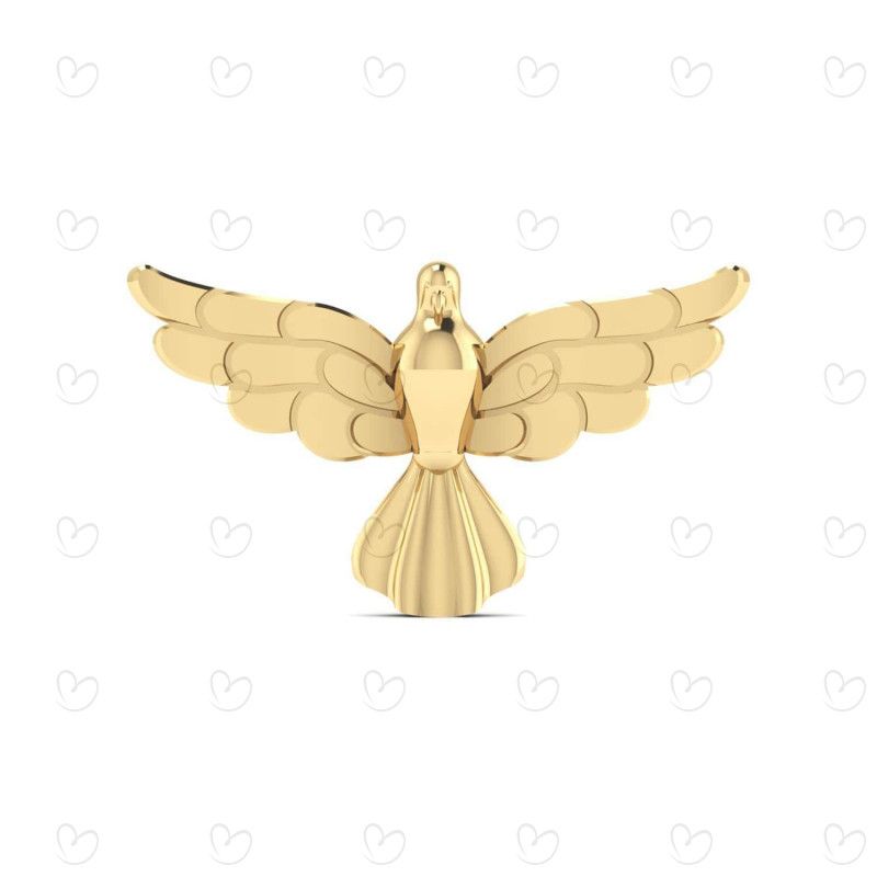 Pingente Espírito Santo Pequeno Ouro 18k