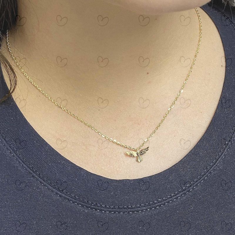 Pingente Espírito Santo Pequeno Ouro 18k