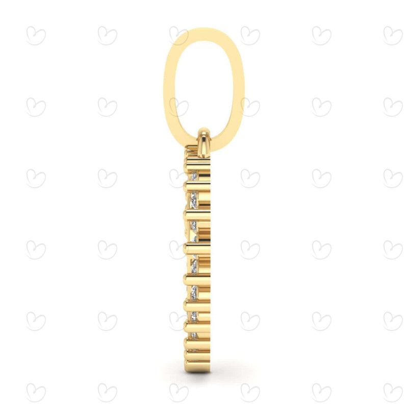 Pingente Nossa Senhora Aparecida no Coração Ouro 18k