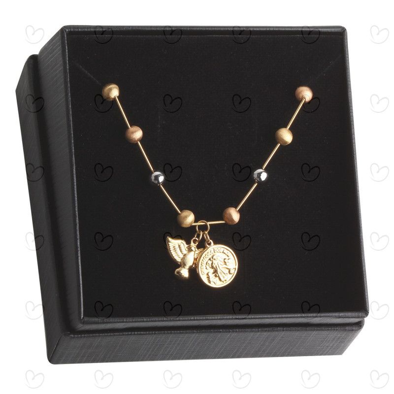 Gargantilha Desatadora de Nós Tricolor 5mm Ouro 18k