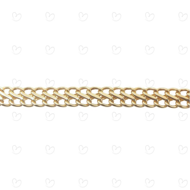 Corrente Lacraia Média Ouro 18k