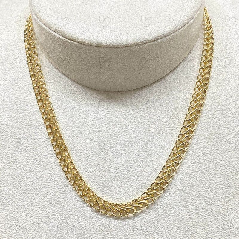 Corrente Lacraia Média Ouro 18k