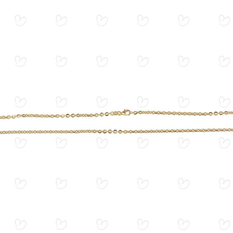 Corrente Bailarina Média 40cm Ouro 18k