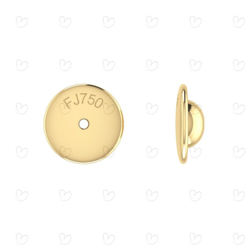 Tarraxa Sutiã Grande Par Ouro 18k
