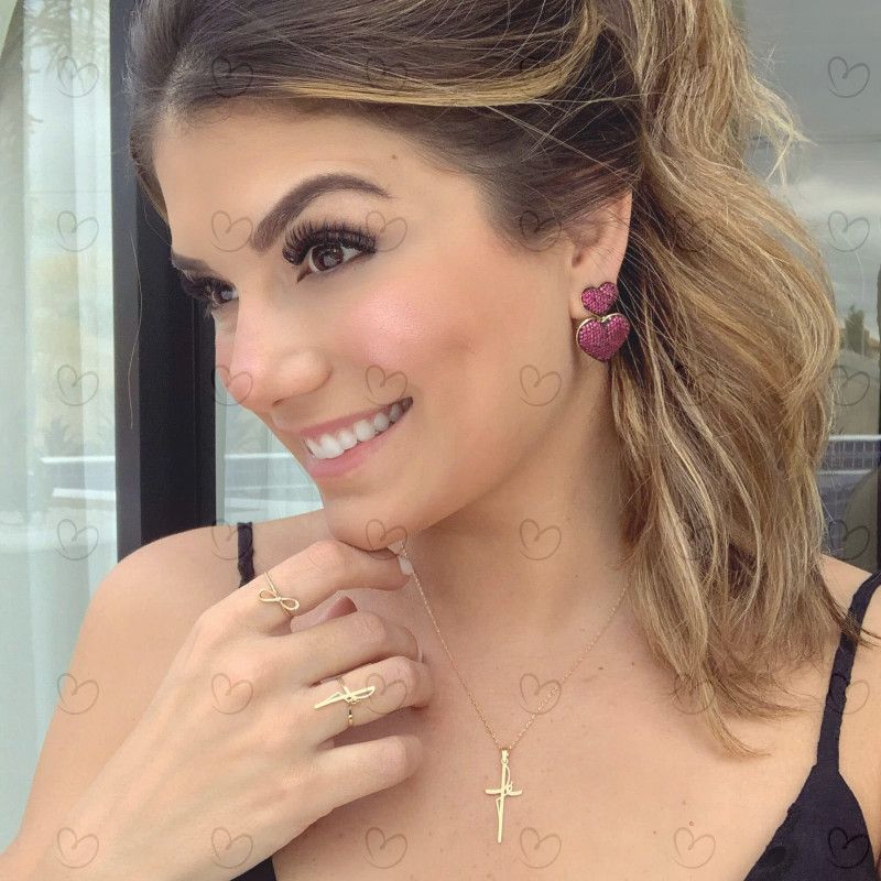 Pingente Fé Liso Ouro 18k