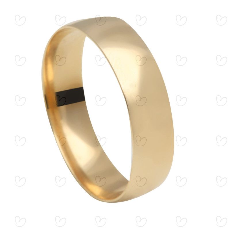 Aliança Comfort Lisa 5mm Ouro 18k