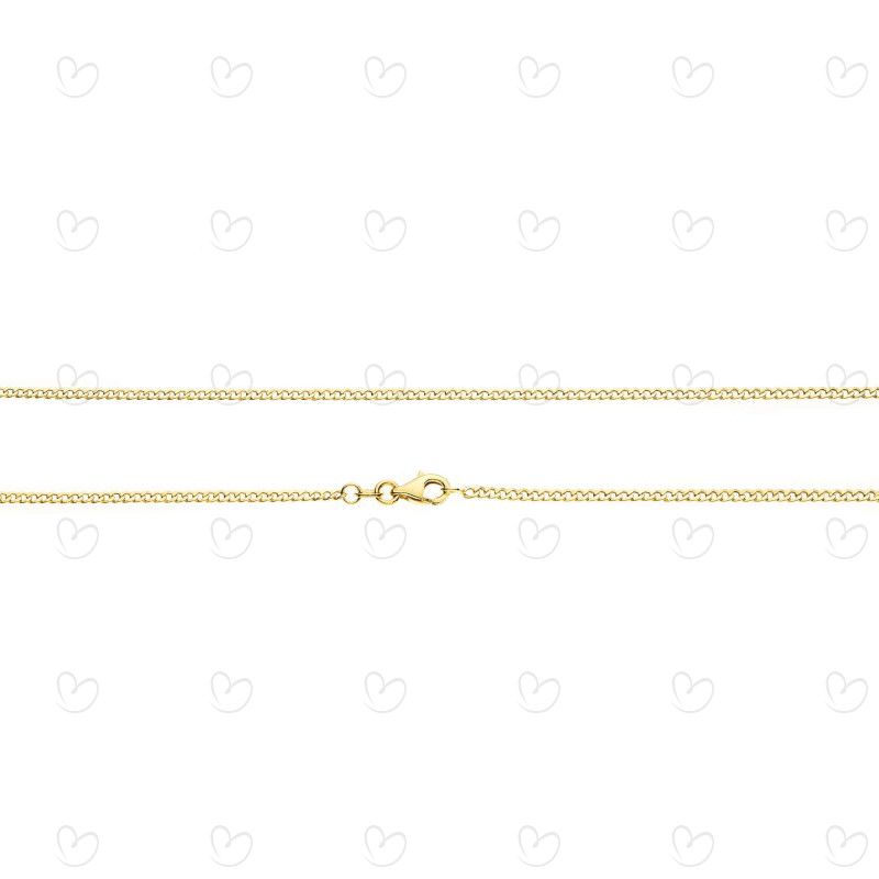 Corrente Groumet Fininha Masculina Ouro 18k