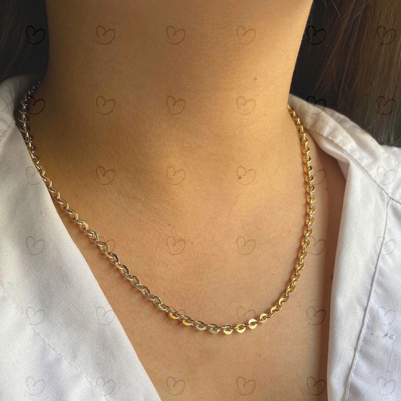 Corrente Bailarina Grossa Ouro 18k